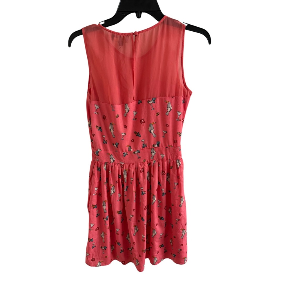 Yumi Coral Printed Dress NWT | Size US 2/4 | Sleeveless Fit & Flare - Picture 4 of 8
